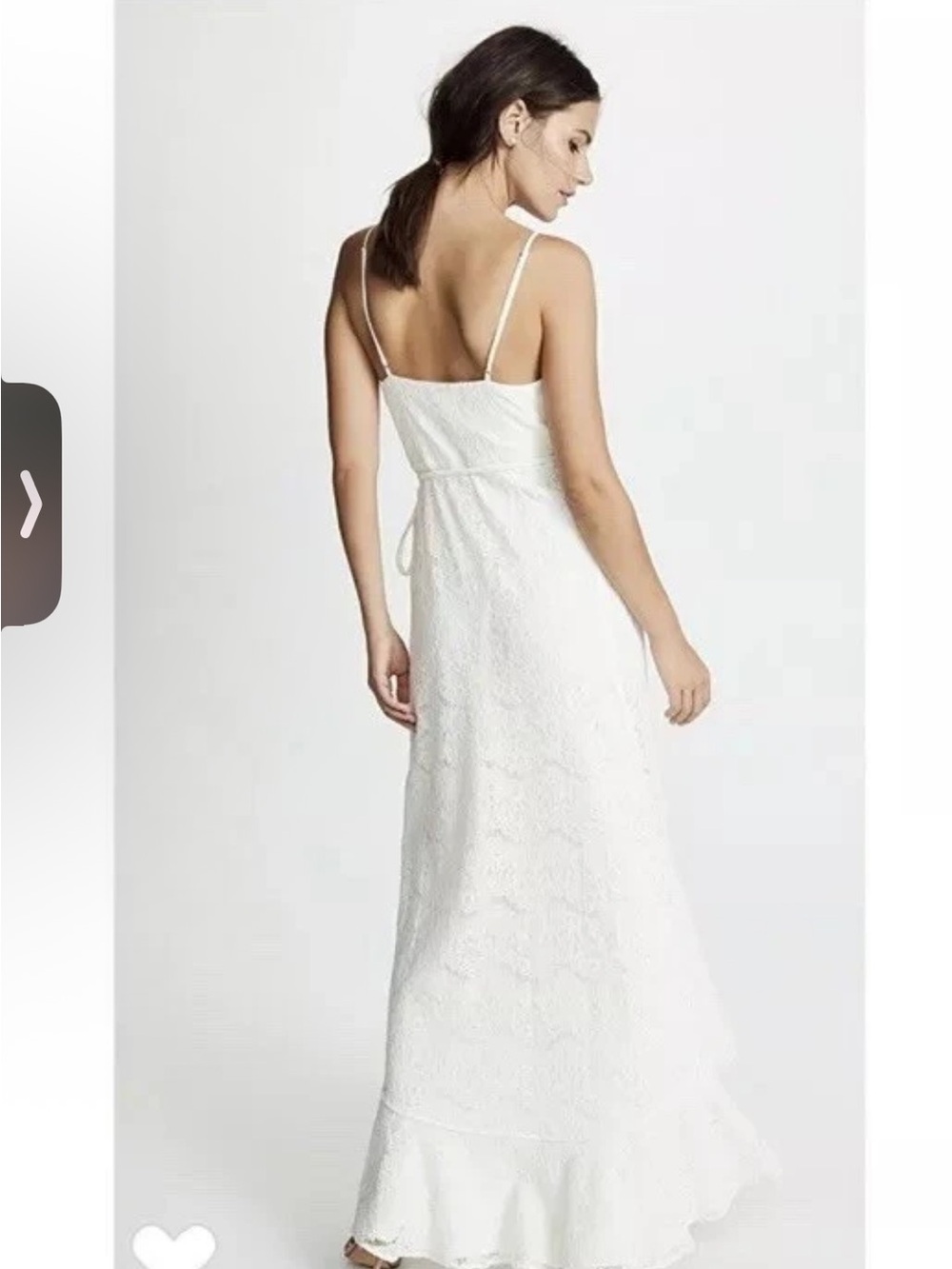 Yumi Kim Ivory Ruffle Wrap High-Low Maxi Dress - Picture 4 of 9